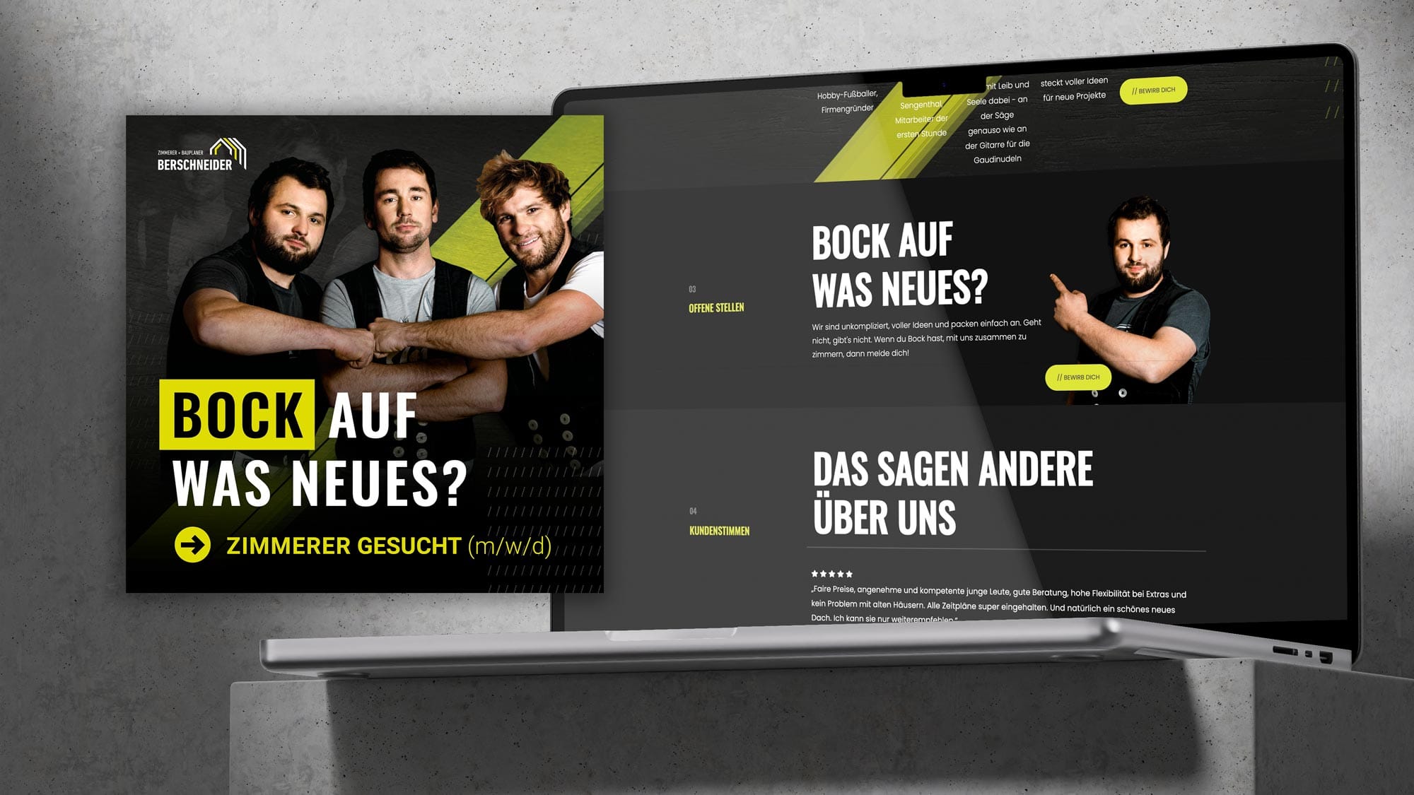 Zimmerei Berschneider – Website und Social Media